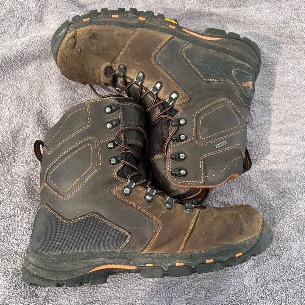 Danner Vicious 8” Brown Composite Toe NMT Gore-Tex Work Boots Size 10